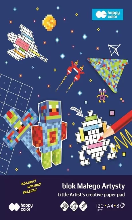 Blok małego artysty A4 8 ark Pixi Planet - tantis.pl