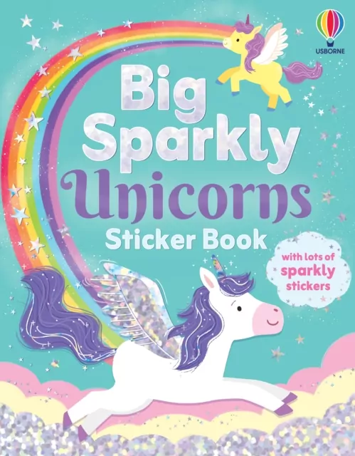 Big Sparkly Unicorns Sticker Book - tantis.pl