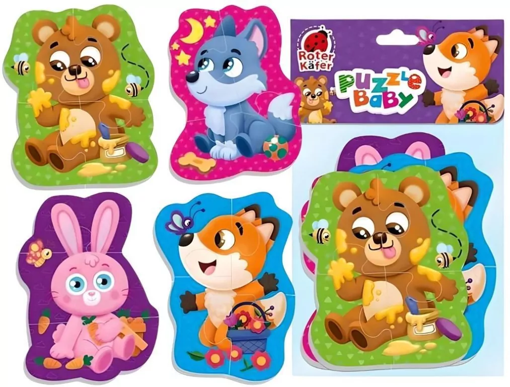 Piankowe puzzle Zwierzęta leśne - tantis.pl