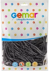 Balon D2 Rurki włoskie160 czarne, 100 sztuk