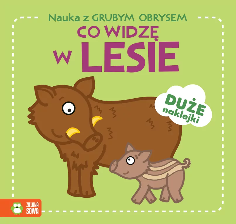 Co widzę w lesie. Nauka z grubym obrysem - tantis.pl