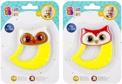 Gryzak dla dzieci sówka mix BAM BAM - tantis.pl