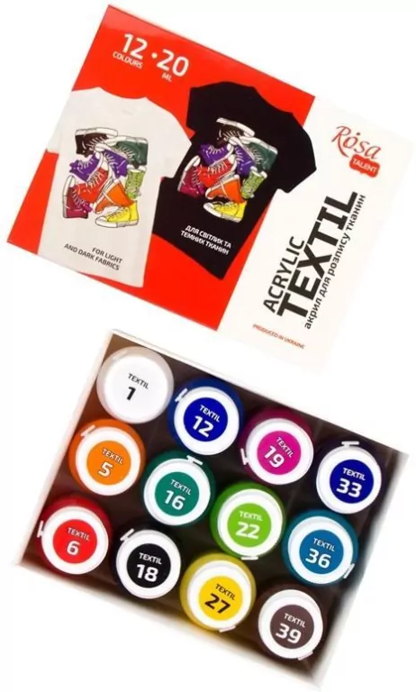 Farby do tkanin Style 20ml 12 kolorów - tantis.pl