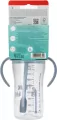 NUK. Butelka do nauki picia ze słomką. 260 ml. Pingwin - tantis.pl
