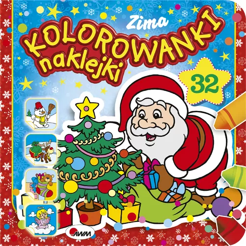 Kolorowanki naklejki Zima - tantis.pl