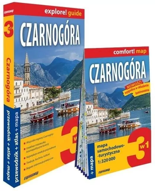 Czarnogóra 3w1: przewodnik + atlas + mapa - tantis.pl