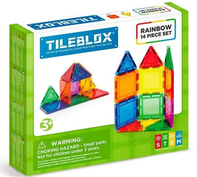 Tileblox zestaw tęczowy 14el - tantis.pl