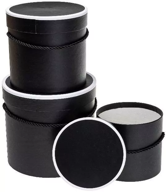 Pudełko Flower Box czarny ROZETTE - tantis.pl