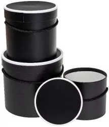 Pudełko Flower Box czarny ROZETTE