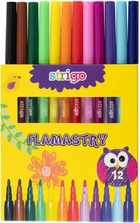 Flamastry. 12 kolorów - tantis.pl