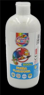 Farba plakatowa 500ml. Biała