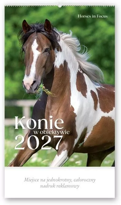 Kalendarz 2027 reklamowy Konie w obiektywie - tantis.pl