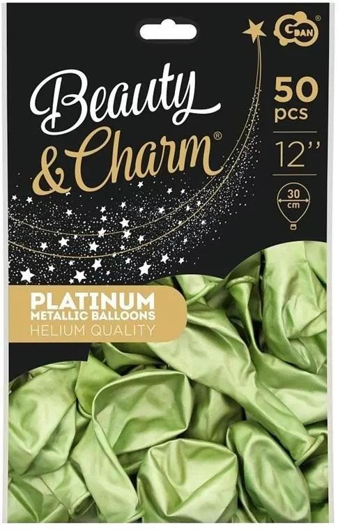Balony Beauty&Charm platynowe 30cm - tantis.pl