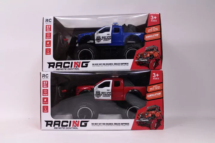 Auto terenowe Jeep policja zdalnie sterowane 1334336 DROMADER - tantis.pl