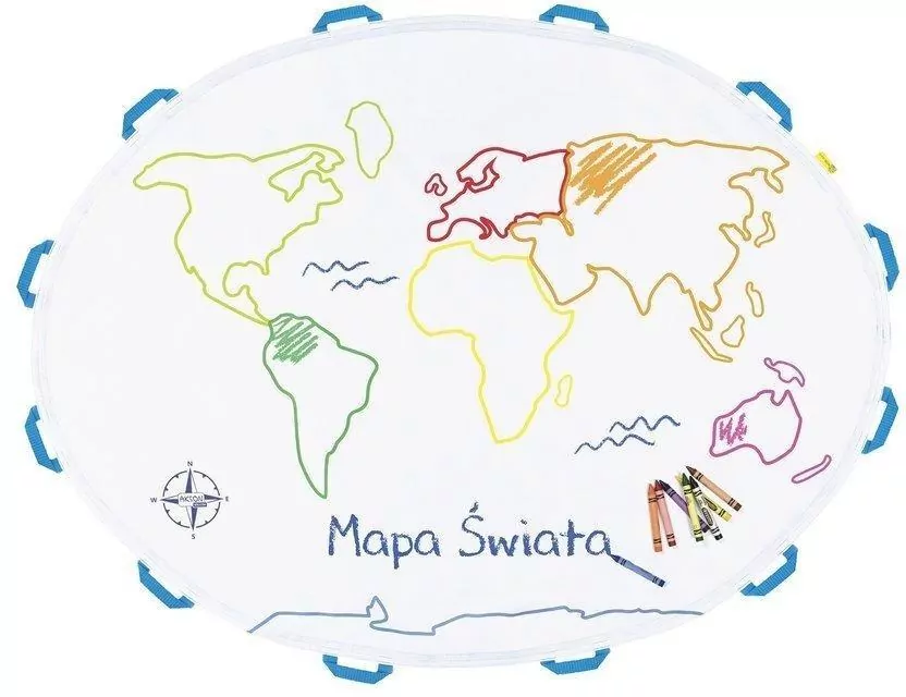 Kreatywna Mata Edukacyjna Mapa Świata - tantis.pl