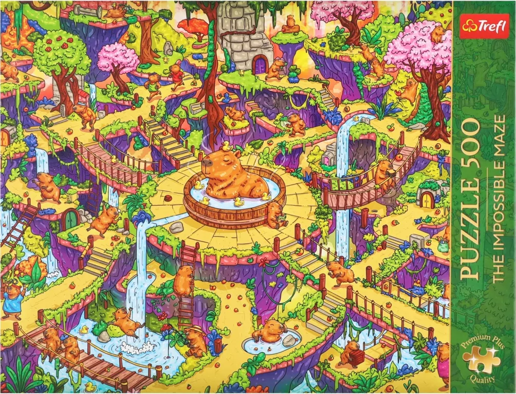 Puzzle 500 The Impossible Maze Kapibary TREFL - tantis.pl