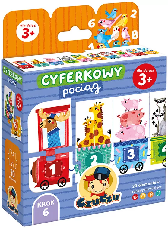CzuCzu. Cyferkowy pociąg. 3+ - tantis.pl