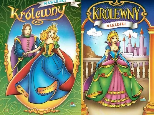 Królewny. Malowanka z naklejkami, mix - tantis.pl