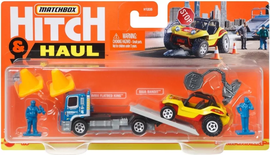 Matchbox. Samochód z przyczepą i akcesoriami - tantis.pl