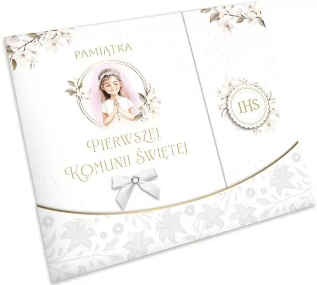 Pamiątka książeczka Komunia A4 tryptyk - tantis.pl