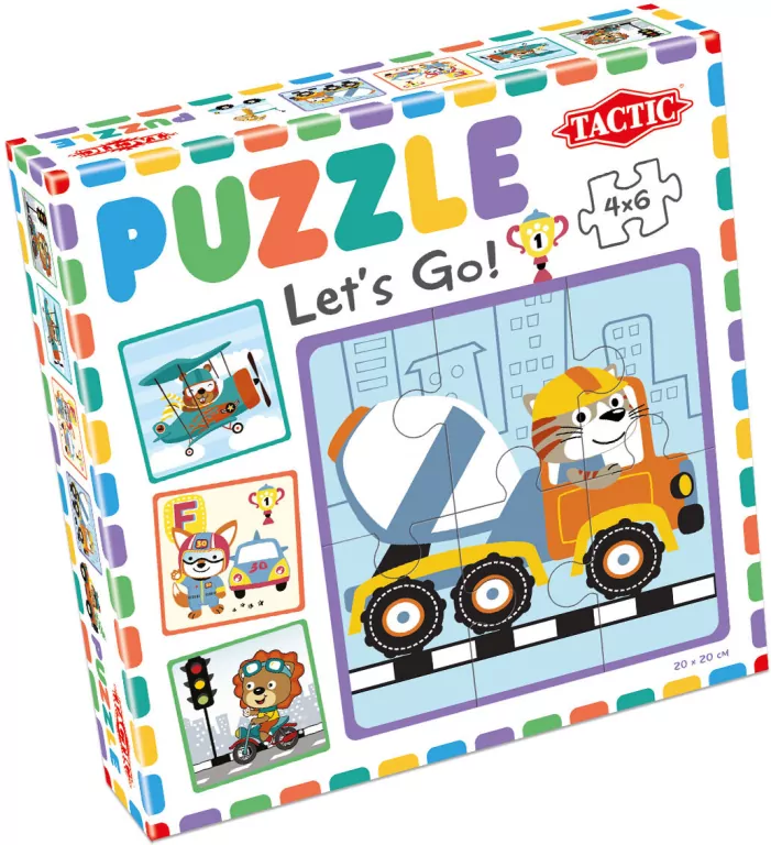 Moje pierwsze puzzle 4x6. Ruszajmy w drogę! - tantis.pl