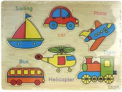 Puzzle drewniane Pojazdy
