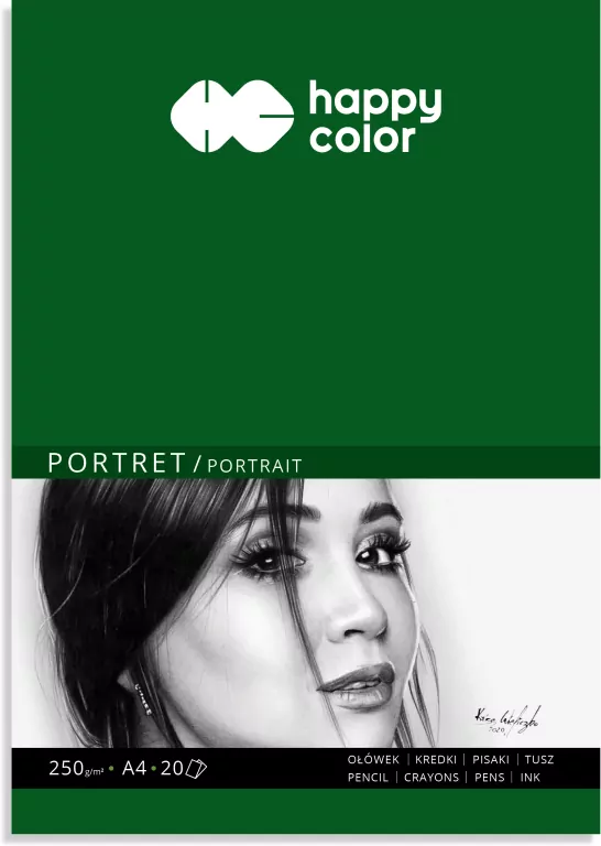 Happy Color. Blok PORTRET A4, 20 arkuszy - tantis.pl