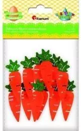 Dekoracje samoprzylepne marchewki 17x45mm - tantis.pl