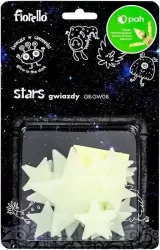 Ozdoby fluorescencyjne Gwiazdki mix FIORELLO