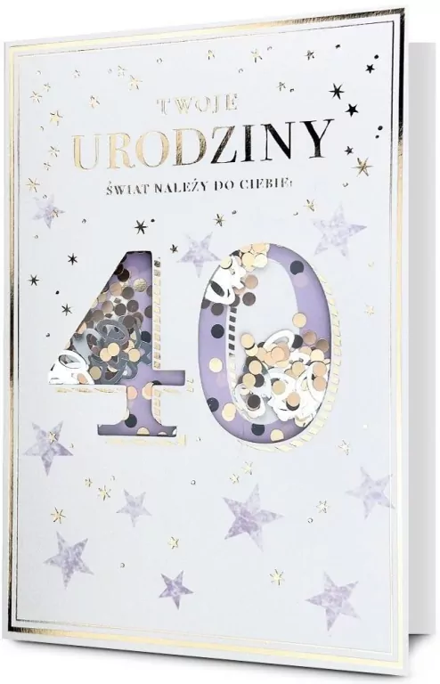 Karnet B6 Urodziny 40 - tantis.pl