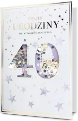 Karnet B6 Urodziny 40