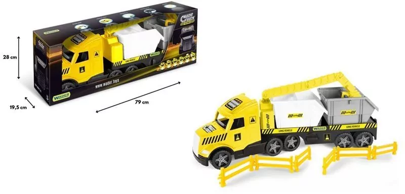 Magic Truck Technic laweta z kontenerami - tantis.pl