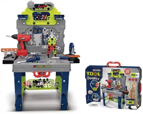 Warsztat narzędziowy z wiertarką