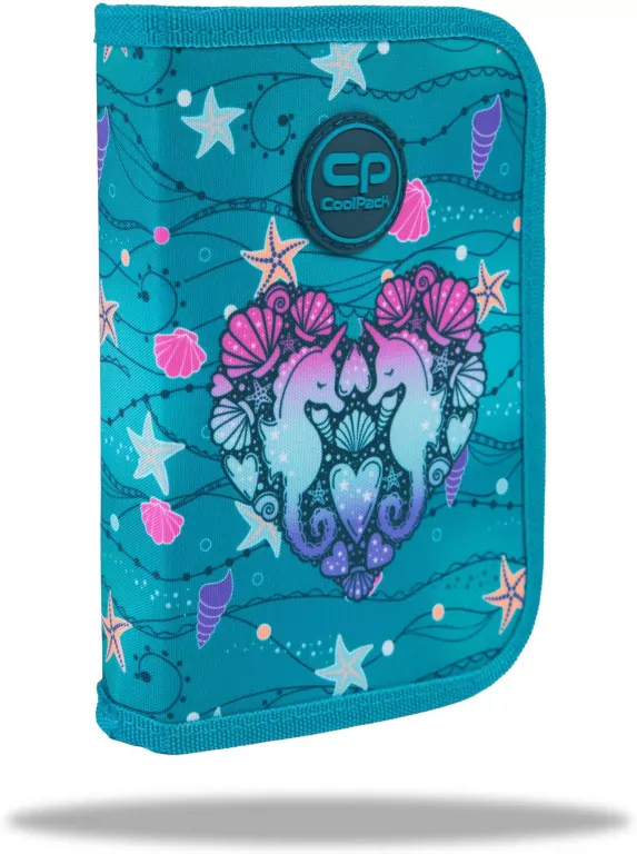 Piórnik jednoklapkowy bez wyposażenia Coolpack Clipper Seafish - tantis.pl