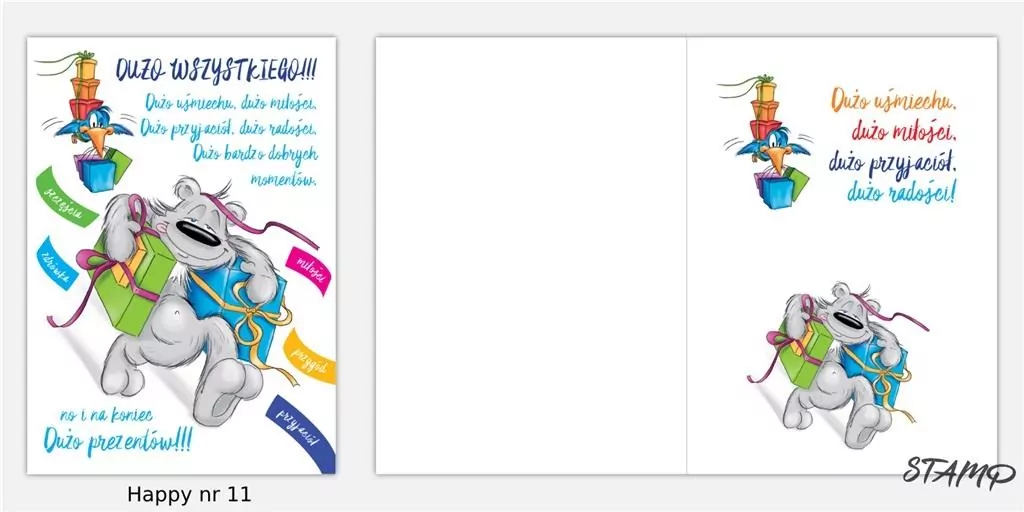 Karnet Happy B6 + koperta wzór nr 11 - tantis.pl