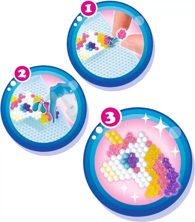 Koraliki. Gwiazdki czarujące zawieszki. Zestaw uzupełniający. AQUABEADS - tantis.pl