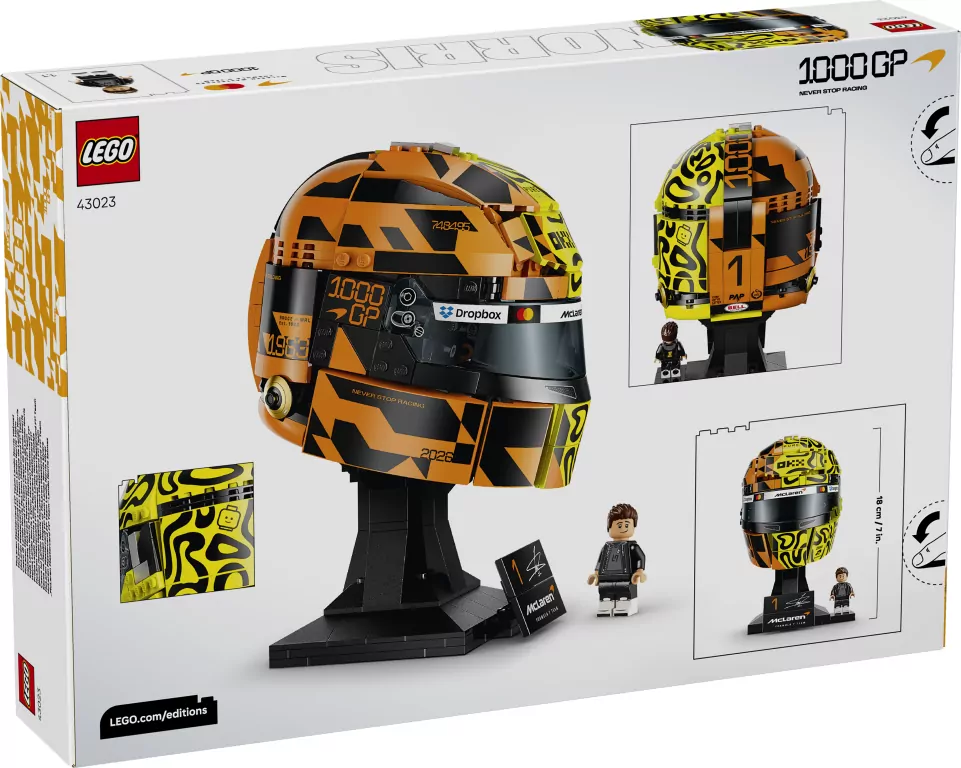 LEGO® Kask Lando Norris McLaren Mastercard F1® Team 43023 - tantis.pl
