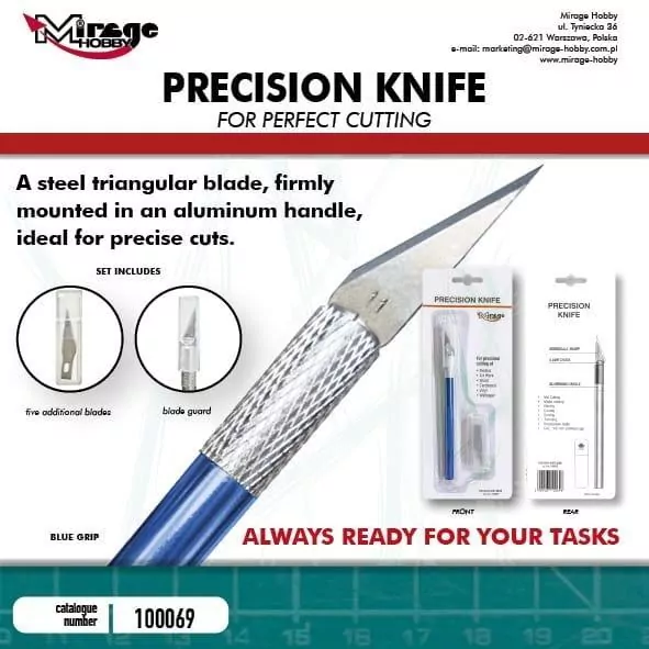 Nożyk modelarski Precision Knife 5szt - tantis.pl