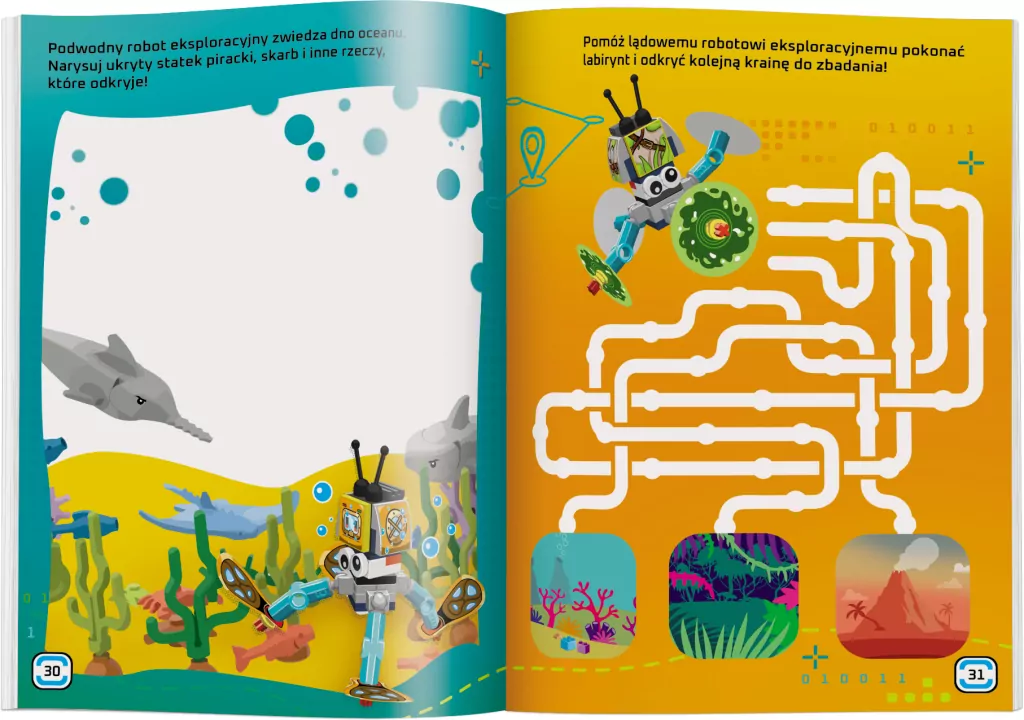Lego books Buduj i naklejaj Roboty - tantis.pl