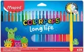 Flamastry Long Life 24kol MAPED - tantis.pl