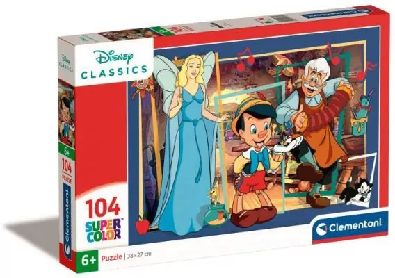 Puzzle 104 Super Kolor Pinocchio - tantis.pl