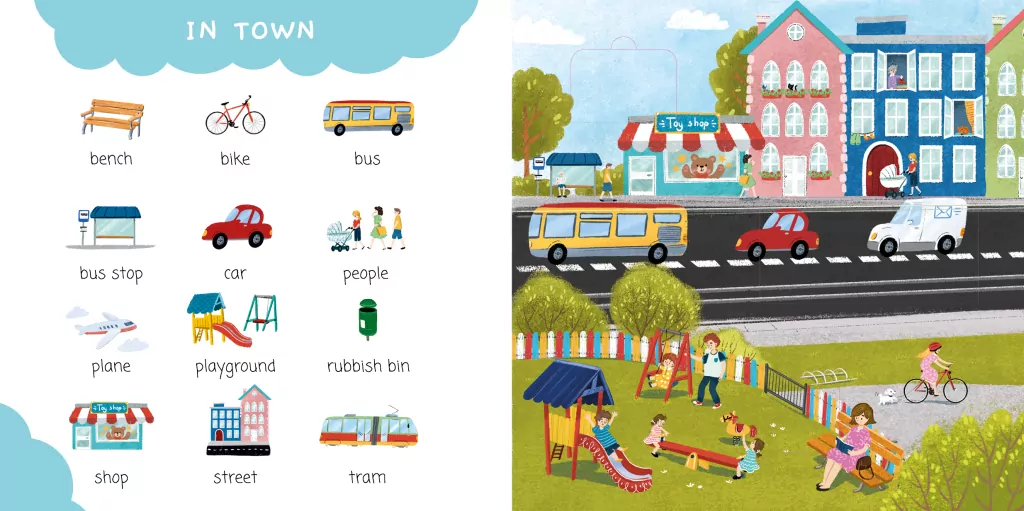 Czegoś tu brakuje... Moje pierwsze angielskie słówka. Edukacyjna książeczka z okienkami - tantis.pl