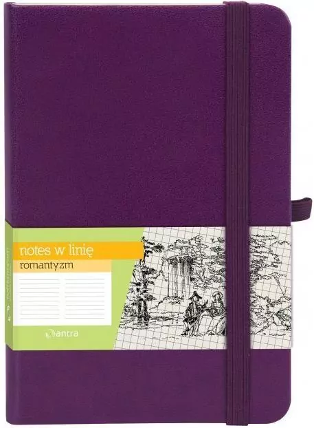 Notes A6 Linia Romantyzm Fiolet ANTRA - tantis.pl