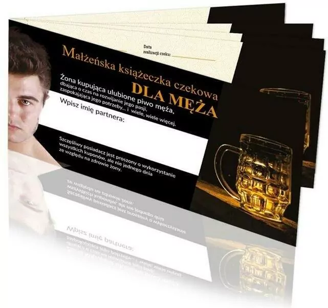Małżeńska książeczka czekowa. Dla męża - tantis.pl