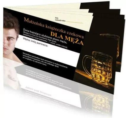 Małżeńska książeczka czekowa. Dla męża