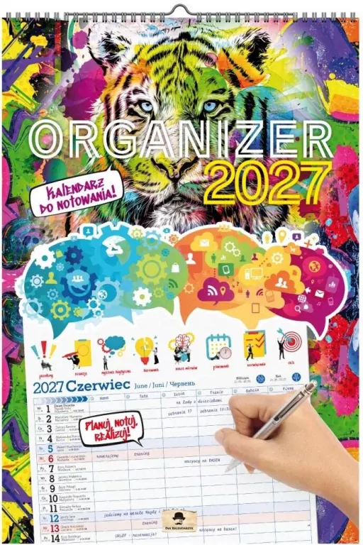 Kalendarz 2027 A3 ścienny jednostronny organizer - tantis.pl
