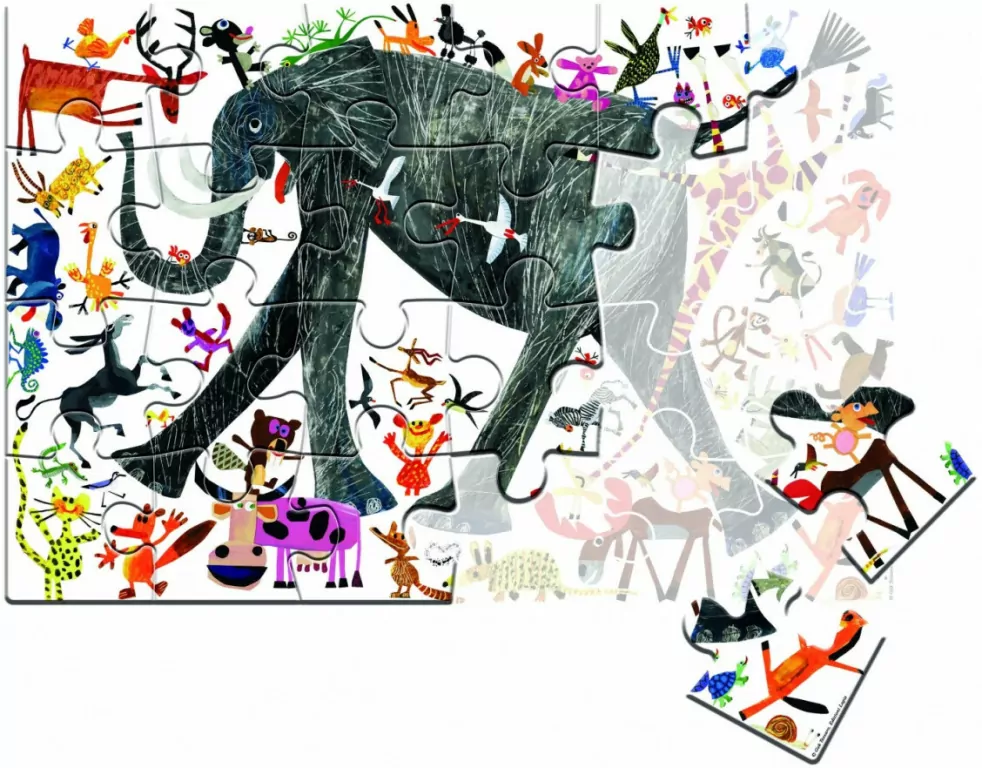 Clementoni. Moje Puzzle. Zwierzęta - tantis.pl