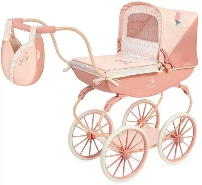 Wózek Tulipe Vintage dla lalek do 48cm - tantis.pl