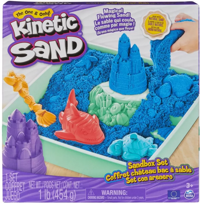 Piasek kinetyczny Kinetic Sand. Piaskownica - tantis.pl