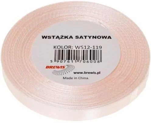 Wstążka satynowa szampańska 38mm x 32m - tantis.pl